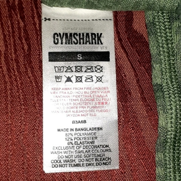 Gymshark Seamless Leggings Army Green Size XS Yoga Workout Running Gym - Picture 12 of 15